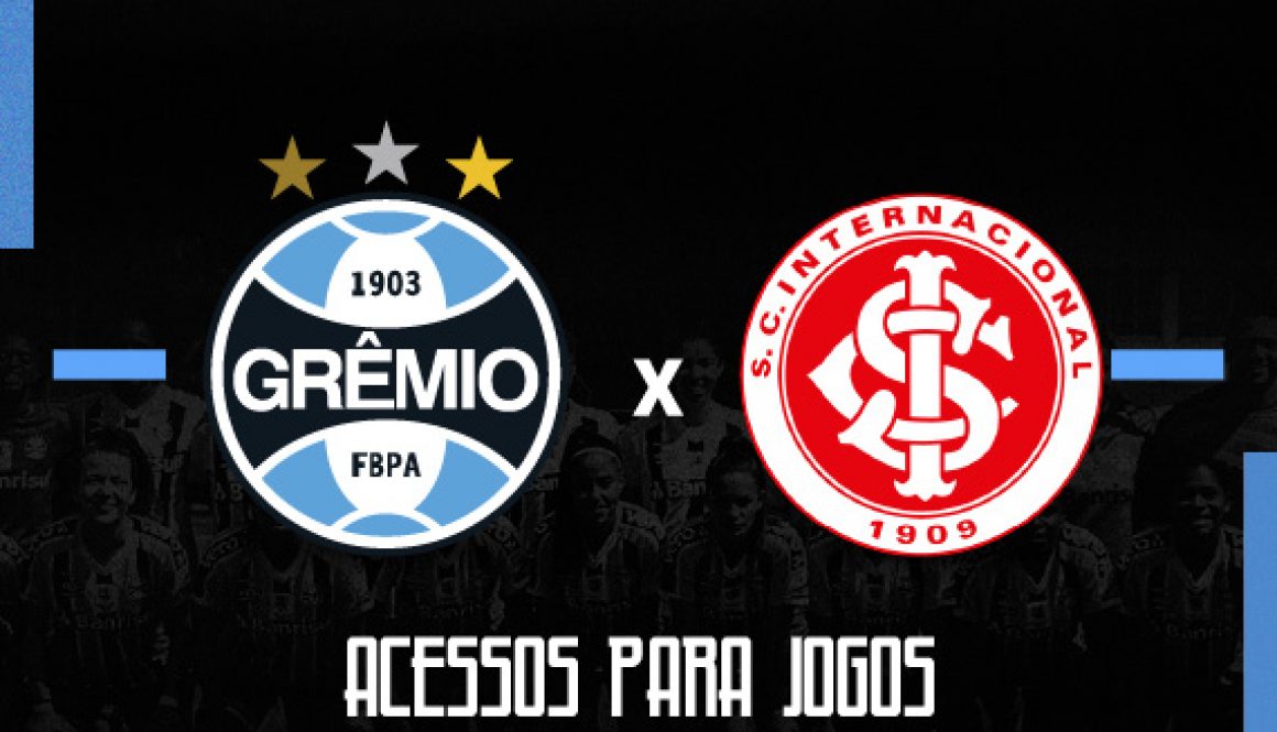 Ingressos Grêmio x Internacional, pela final do Gauchão Feminin
