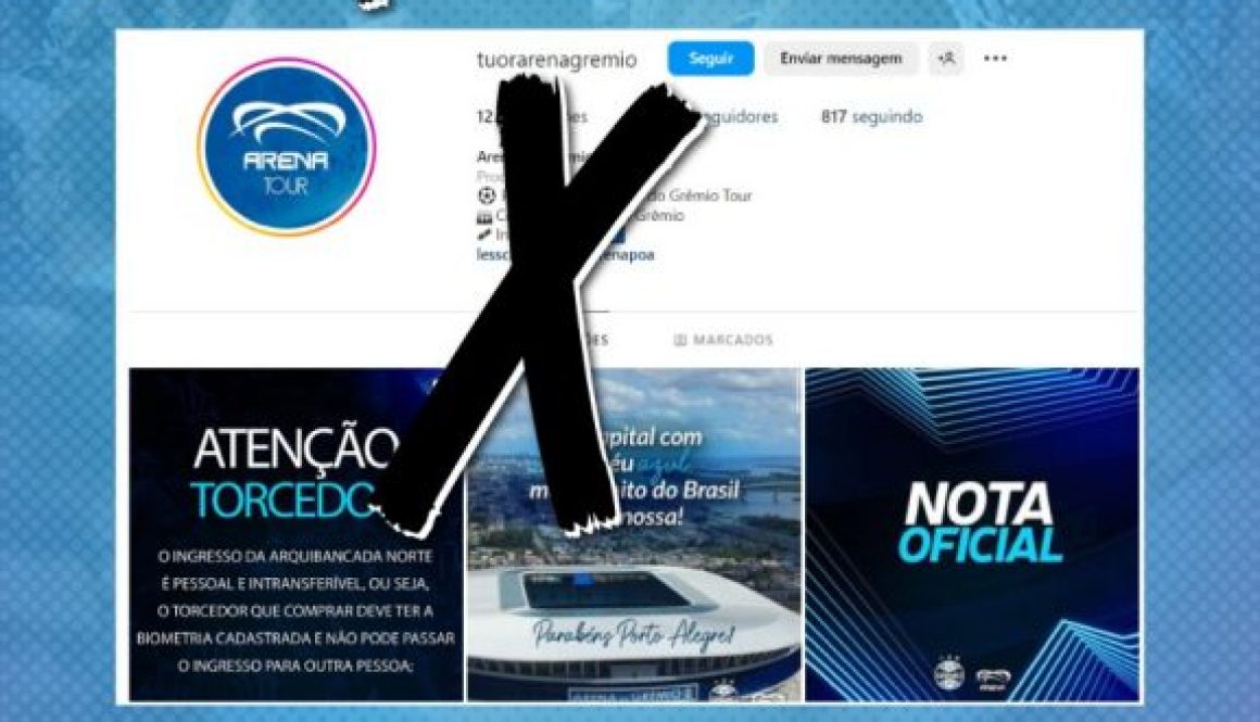 A Arena informa que o único perfil oficial do Arena Tour é o @arenadogremiotour A Arena informa que o único perfil oficial do Arena Tour é o @arenadogremiotour