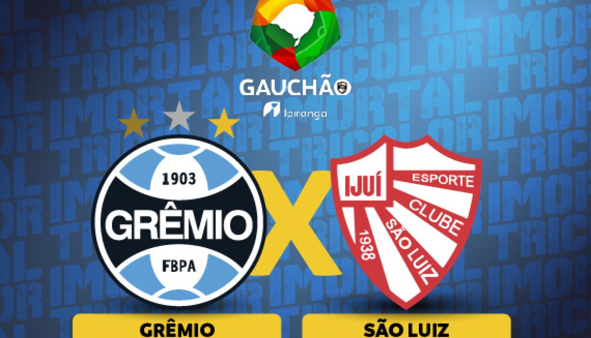 Vendas para Grêmio x São Luiz iniciam nesta segunda-feira (05)