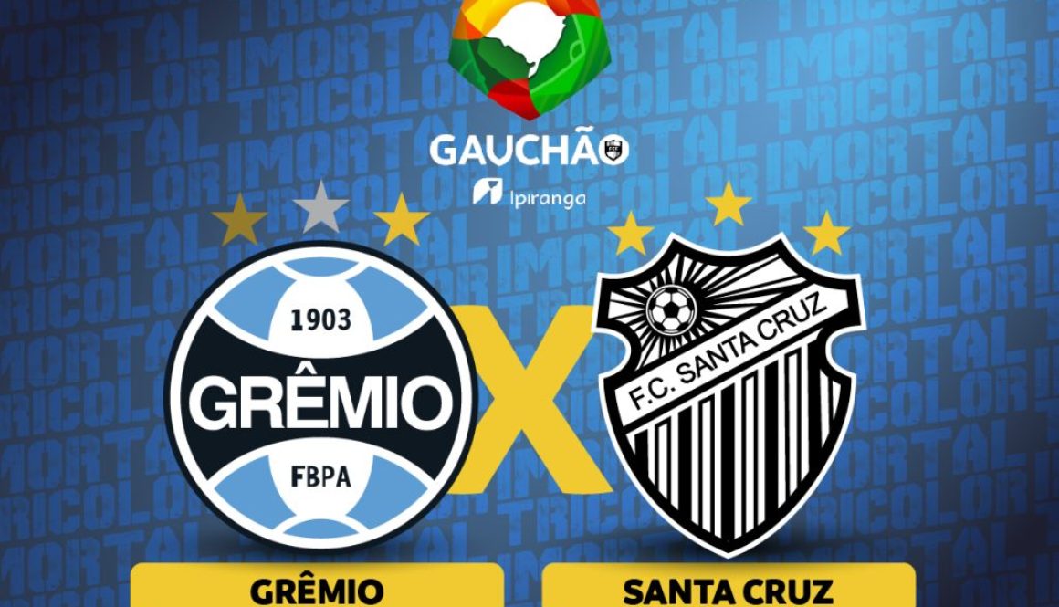 Iniciam nesta quarta-feira (14) as vendas para Grêmio x Santa Cruz