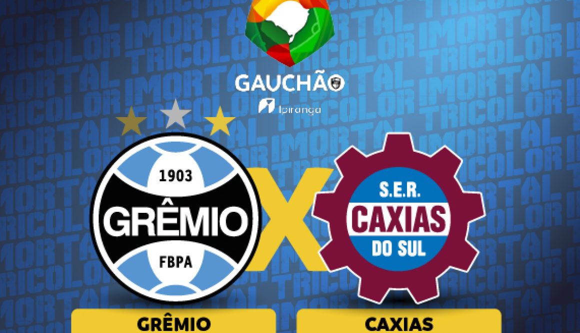 Vendas para Grêmio x Caxias iniciam nesta quarta-feira (20)