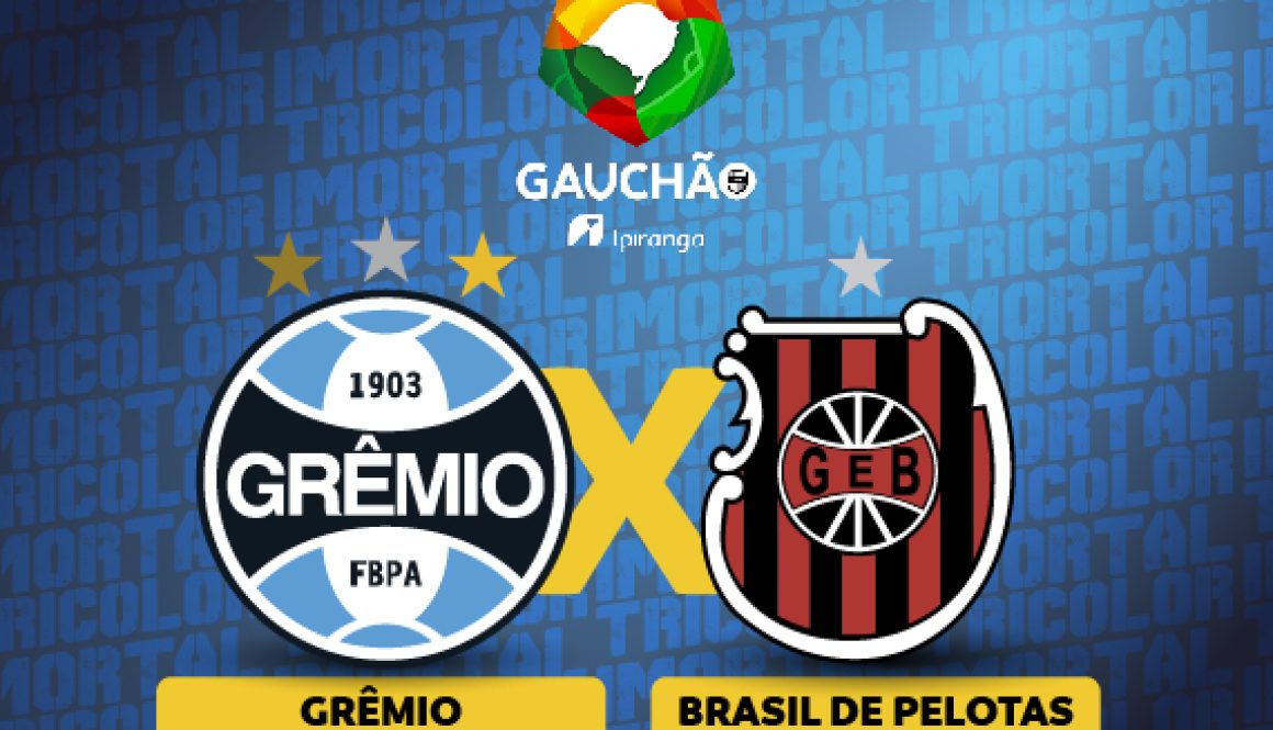 Vendas para Grêmio x Brasil de Pelotas iniciam nesta quarta-feira (06)