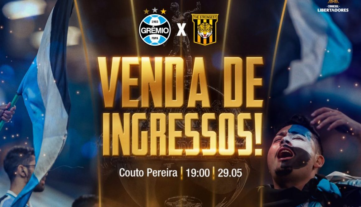 Jogo da retomada: ingressos para Grêmio x The Strongest/BOL Jogo da retomada: ingressos para Grêmio x The Strongest/BOL