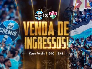 Começa a venda de ingressos para Grêmio e Fluminense, pelas oitavas de final da Libertadores